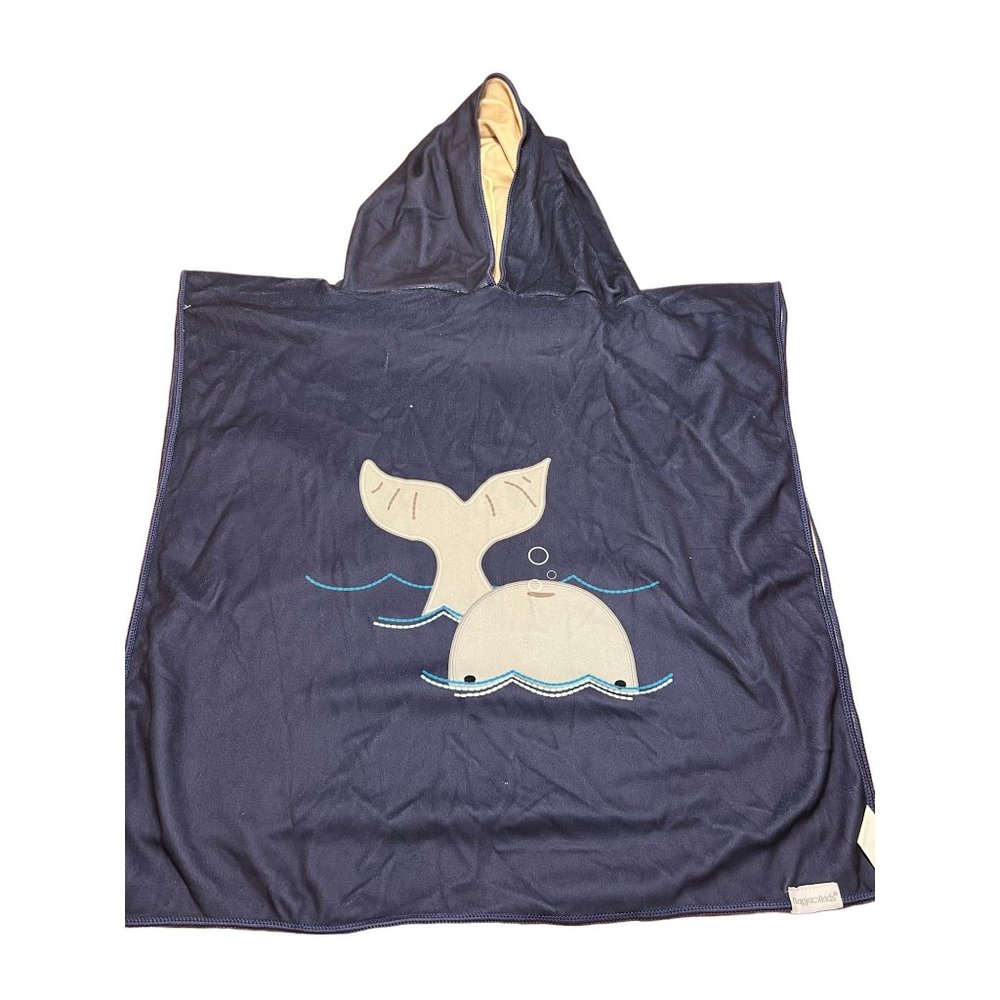 FlapJack Kids Reversible Cover Up Whale Lobster UPF 50+ Hooded NWT